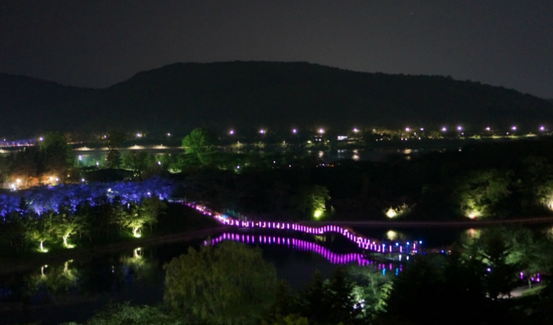 경관.산책로.LED bar
